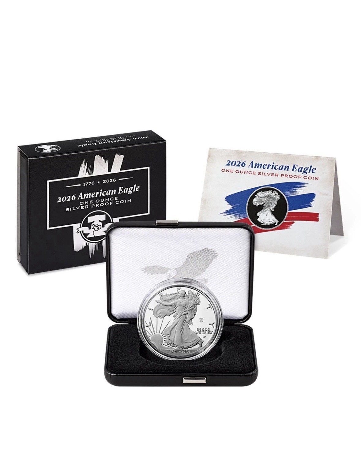 US Mint American Eagle 2026 One Ounce Silver Proof Coin WEST POINT (W) 26EA