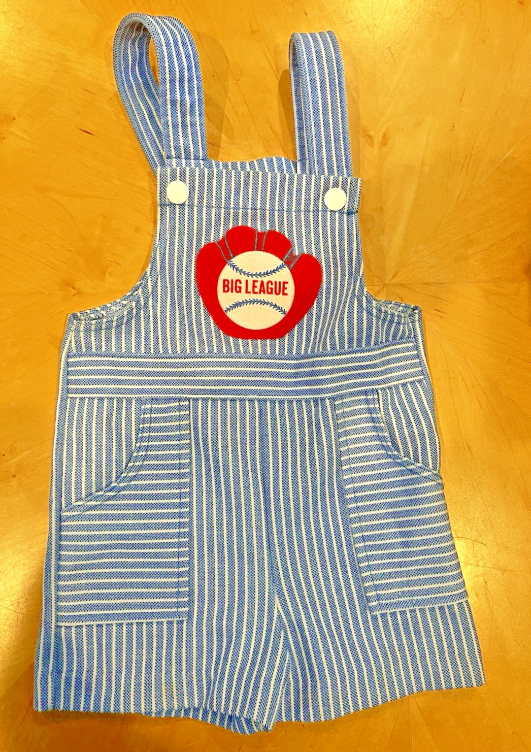 Carters Vintage Jumper One Piece Romper Baseball 80s Retro USA Baby Size 2T
