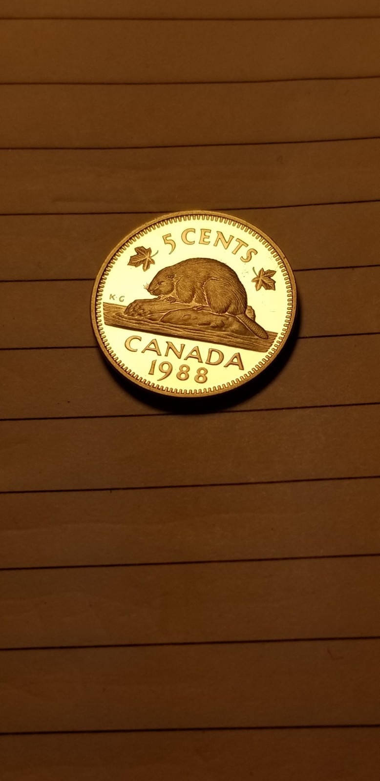 1988 Canada 5 Cents Coin Mint Grade Beauty Idab1.