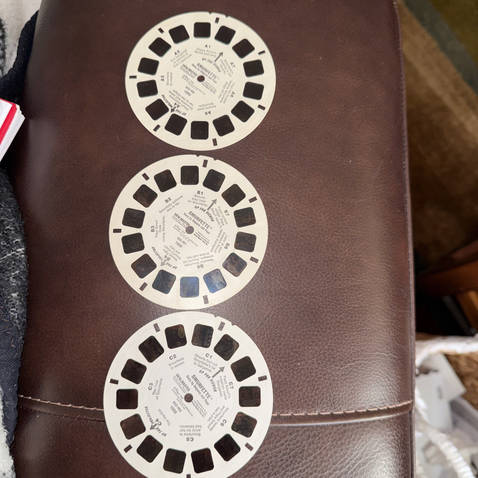 Smurfette Story By Delporte & Peyo View Master Reels A, B, C