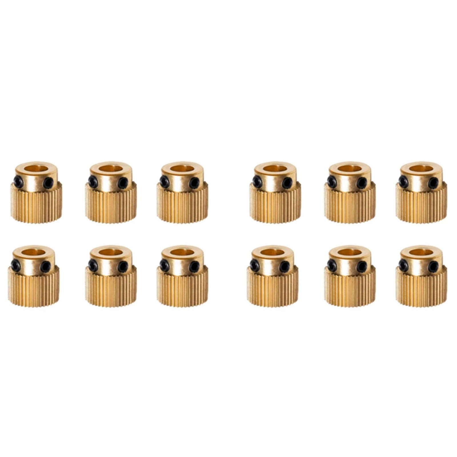 12Pcs Rugged 3D Printer Parts Driver 26 Tooth Gear Brass Extruder Wheel6825