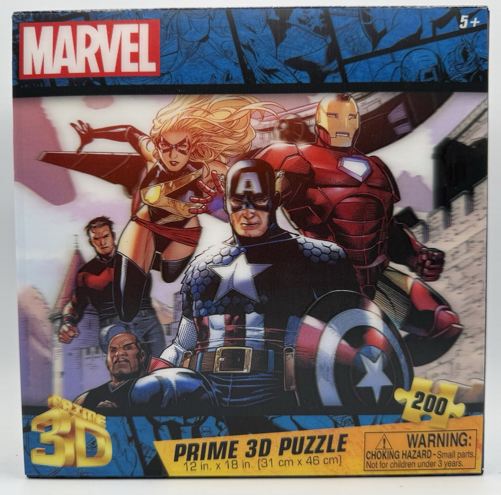 Marvel Prime 200 Piece Prime 3D Puzzle 12 Inches x 28 Inches New