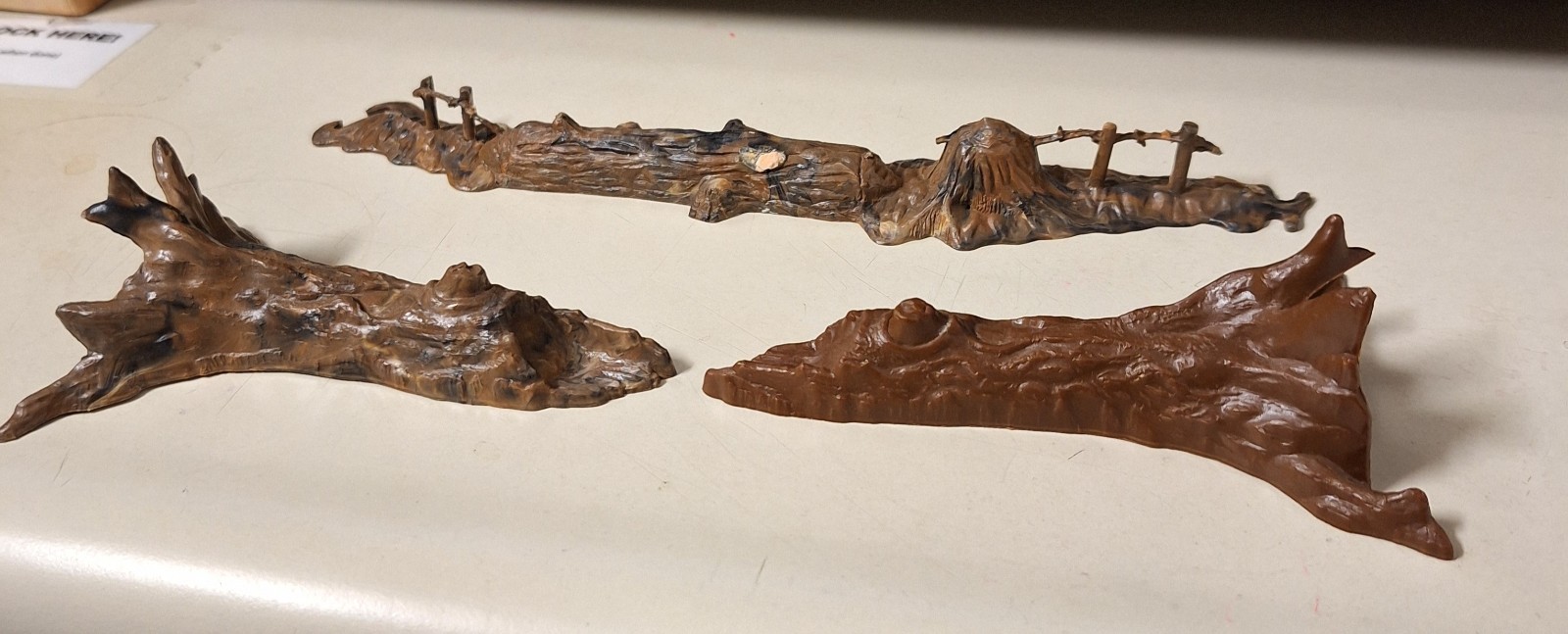 54mm Marx Original Battleground Terrain Pieces - VGC!