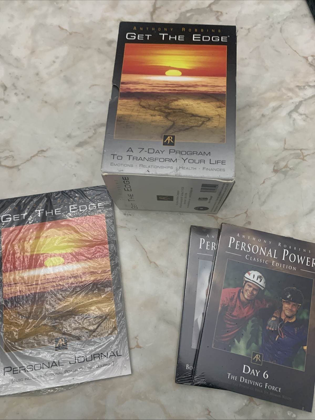 Anthony Robbins Get the Edge & Personal Power Classic Edition 7 DVD & Bonus