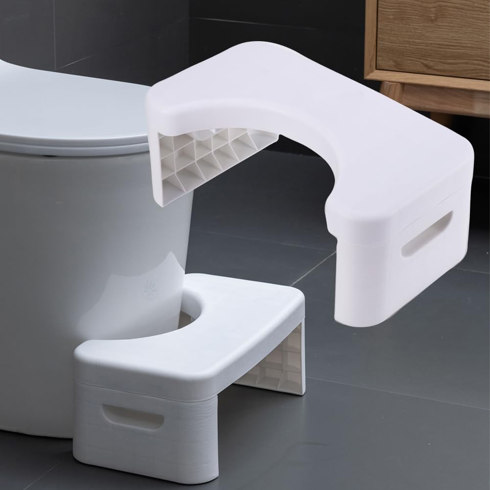 7 inch Folding Toilet Stool Squatting Poop Stool Bathroom Potty Step Stool