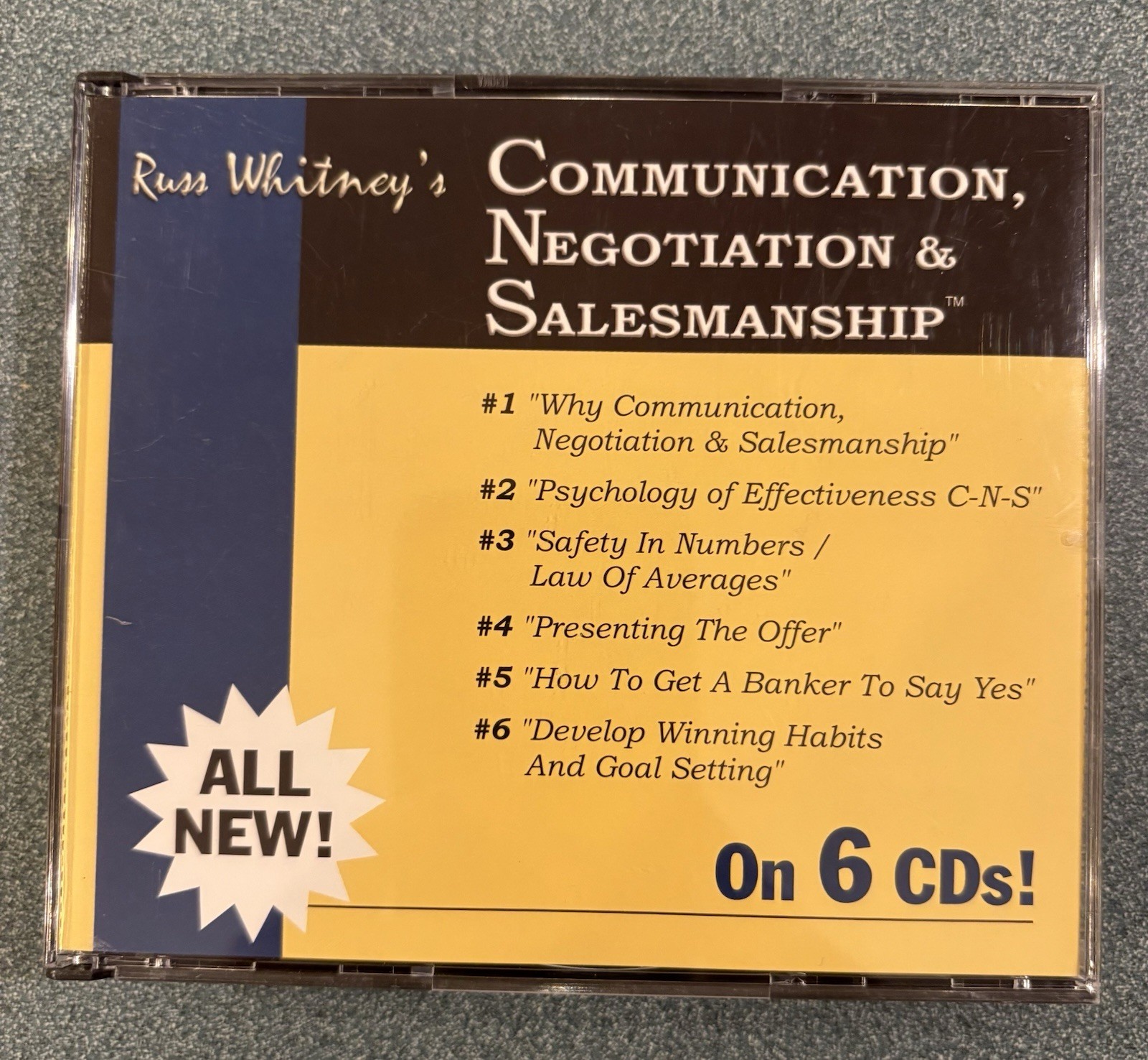 Russ Whitney's Communication Negotiation Salesmanship 6 CD Set