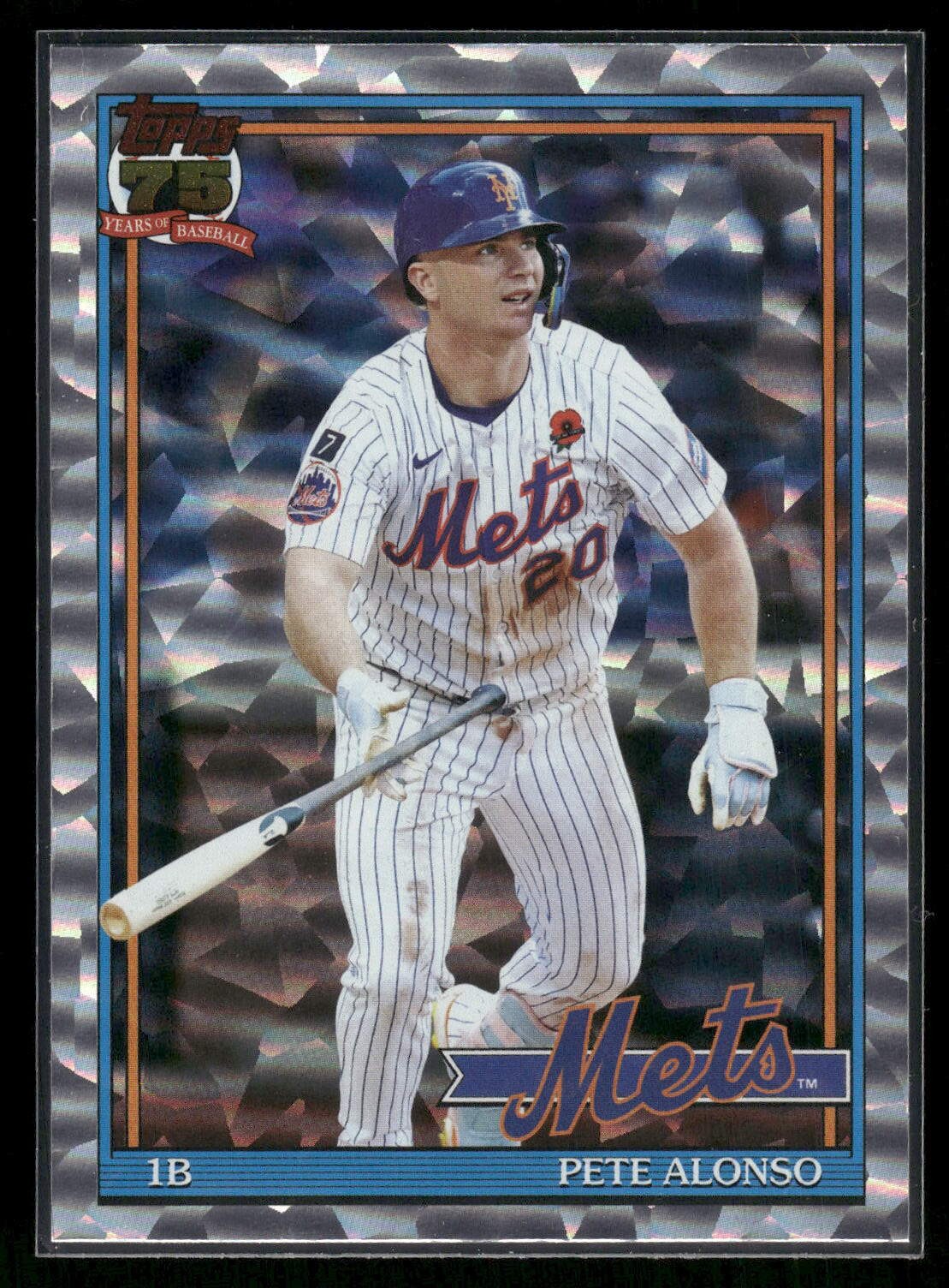 2026 Topps #T91-12 Pete Alonso 1991 Topps Baseball 35th Anniversary Crackle Foil