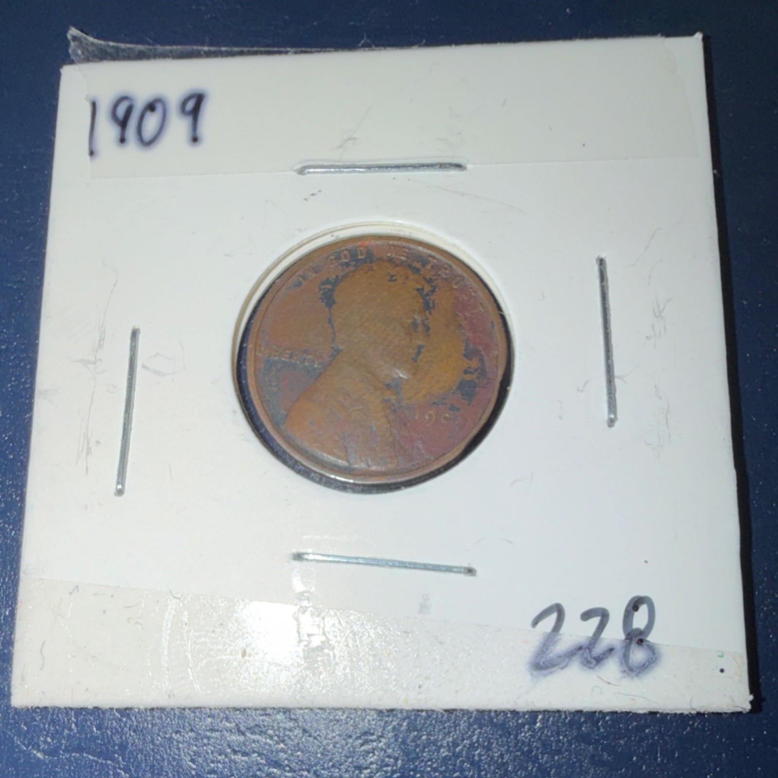 1909 Lincoln Wheat Cent Brown Circulated Small Cent US Coin Uncertified
