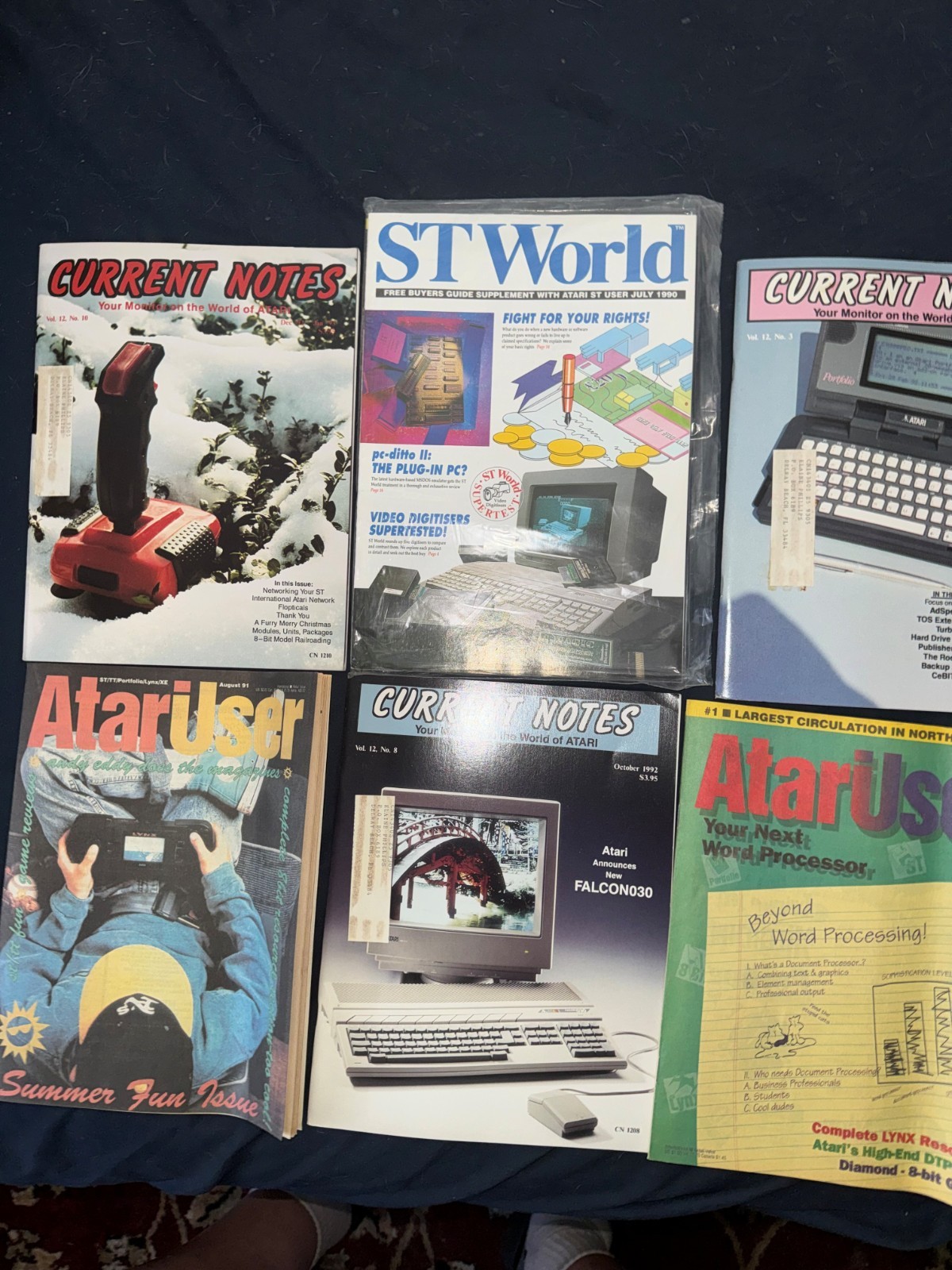 Current Notes Classic Atari Computer Magazine ST World Laptop Desktop gaming