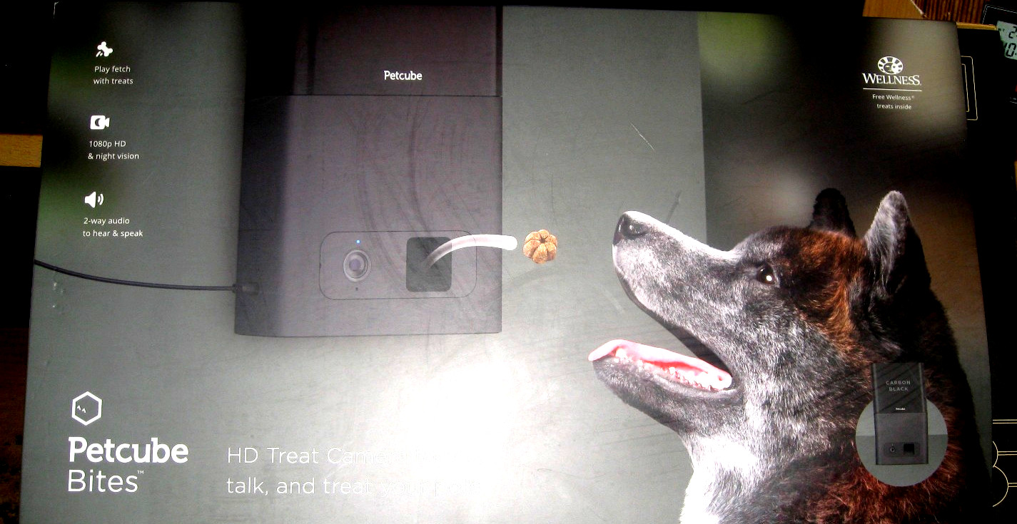 Petcube Bites HD Treat Wi-Fi Camera Talk & Treat Your Pets 1080p Night Vision