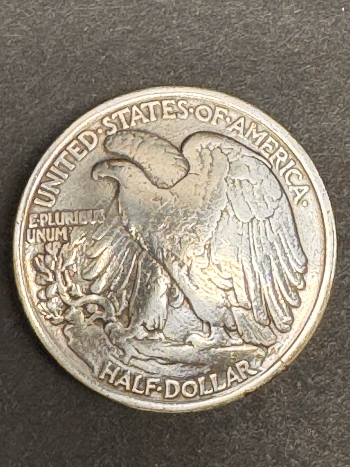 #2- Silver 1943 Walking Liberty Half Dollar Coin Tack Concho - MISSING SCREW pc
