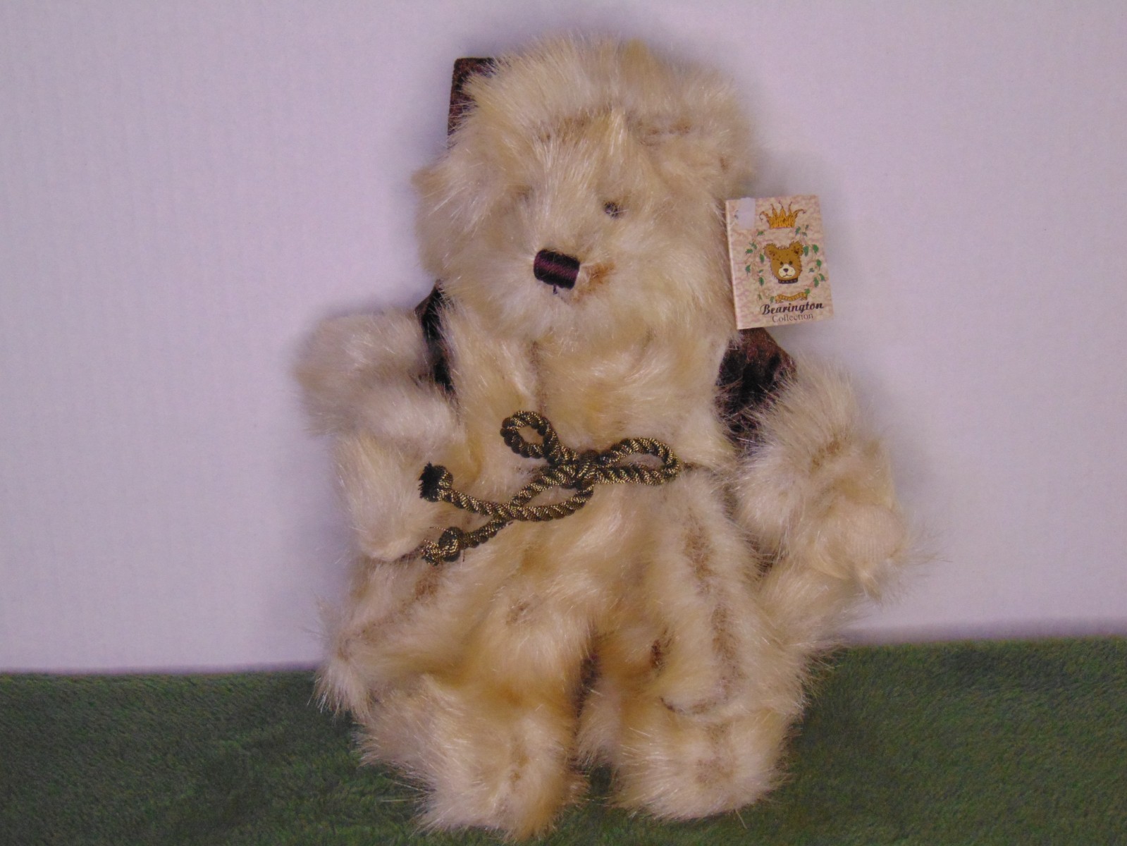 Bearington Collection Sebastian Plush Bear Hooded Robe Teddy 10” Tagged