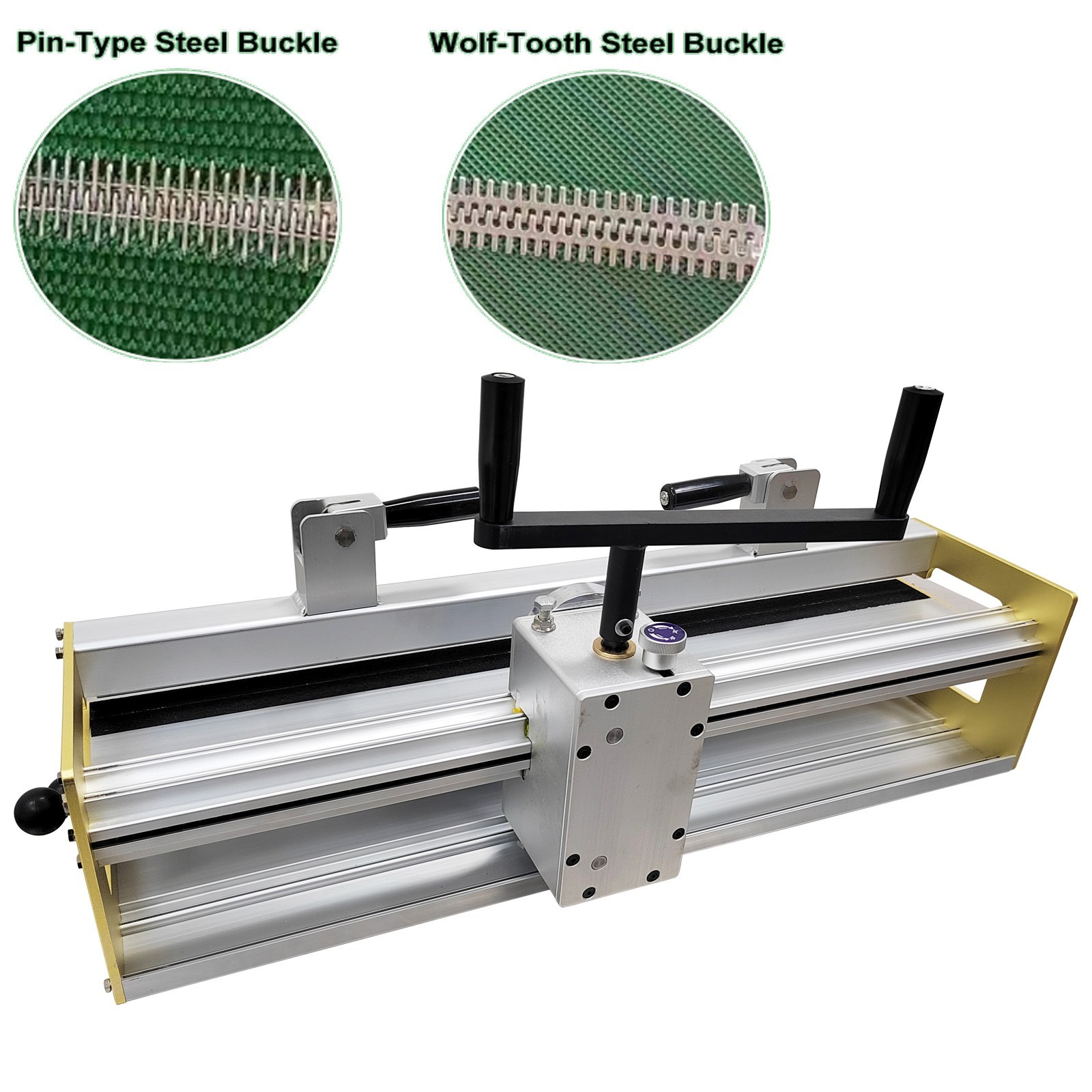 Conveyor Belt Lacer Tool Wolf-tooth&Pin Type Steel Buckles Includes 2 Face Strip