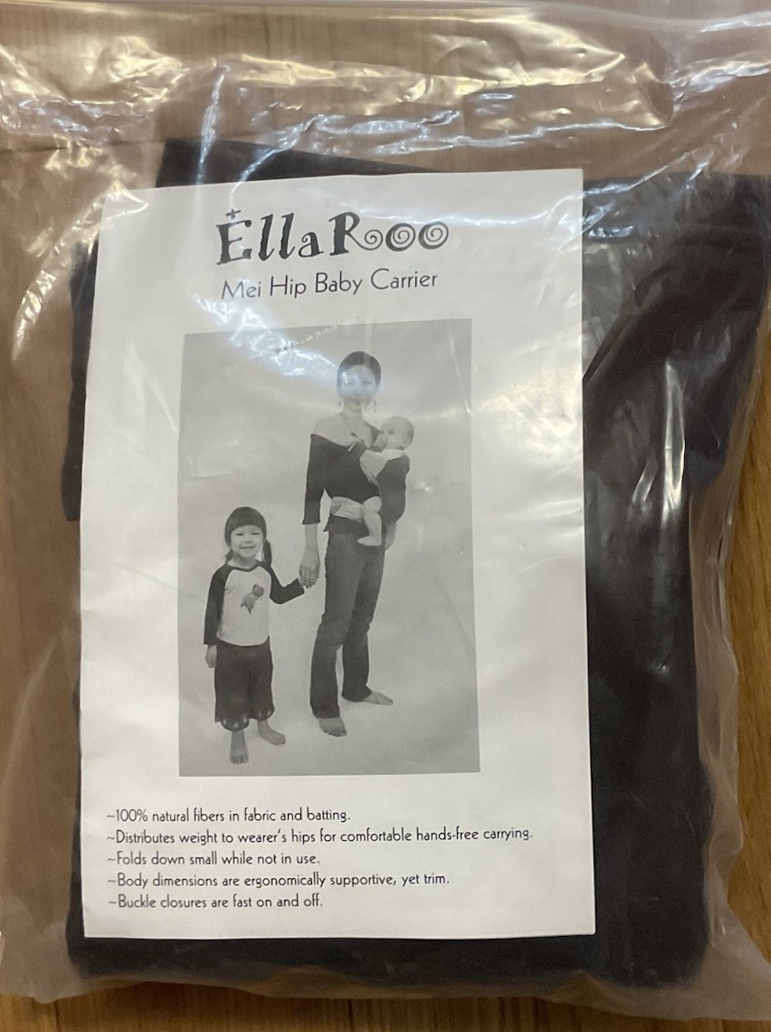NEW Cotton Ella Roo Mei Hip Baby Carrier Chocolate BR ER-MH-0634- 5100 Ellaroo