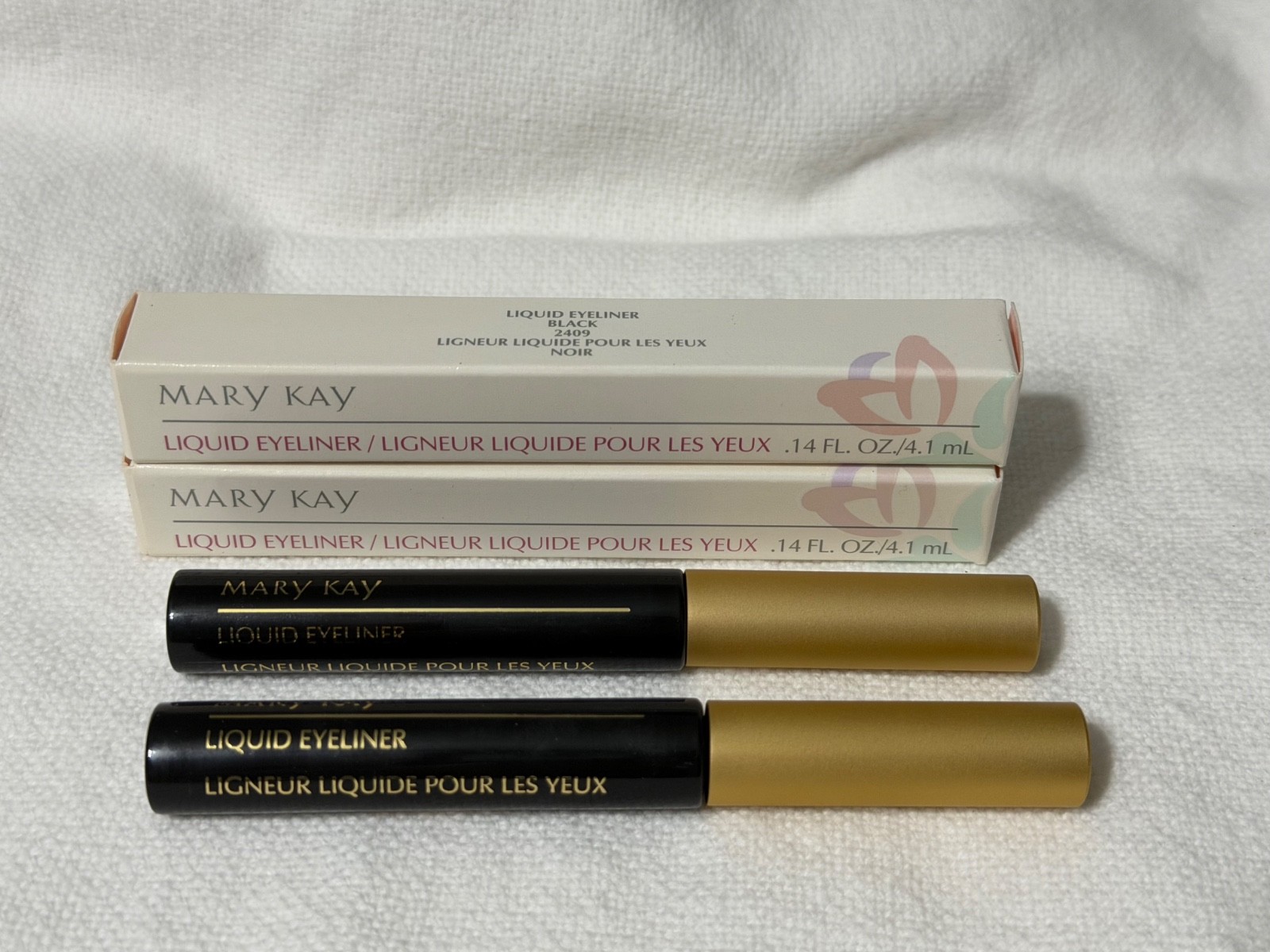 3  Mary Kay Liquid Eyeliner BLACK Set of THREE New Old Stock in Box