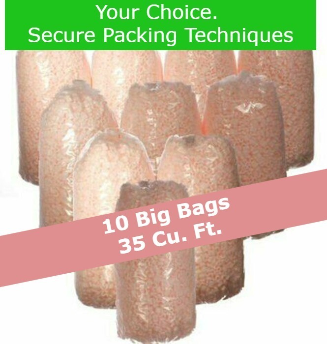 Packing Peanuts 35 Cu Ft (10 3.5 Cu Ft Bags) Pink anti Static Popcorn