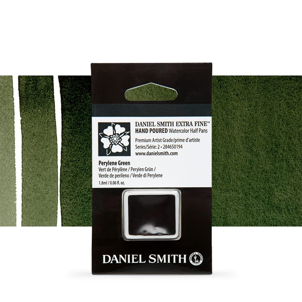 Daniel Smith Perylene Green Half Goet Watercolor Paint Pigment - High-Quality
