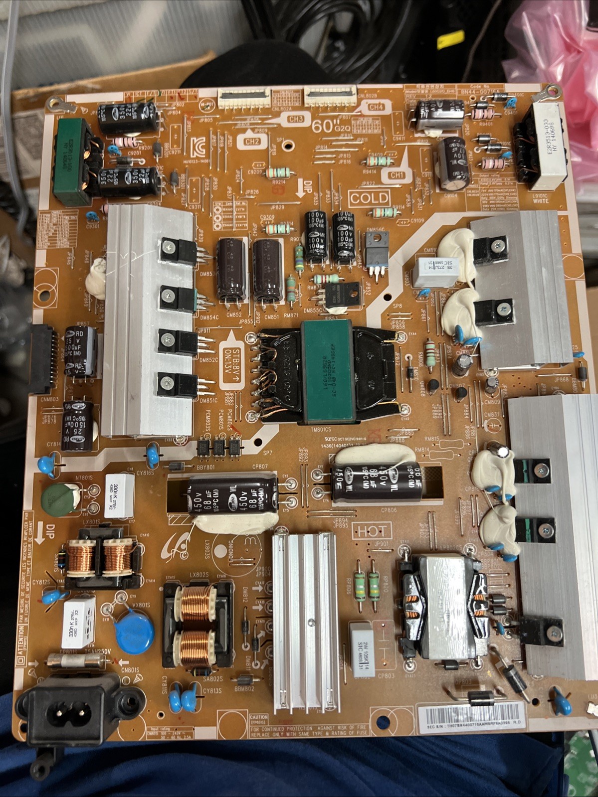 Samsung BN44-00716A Power Supply / LED Board -UN60H7100AFXZA