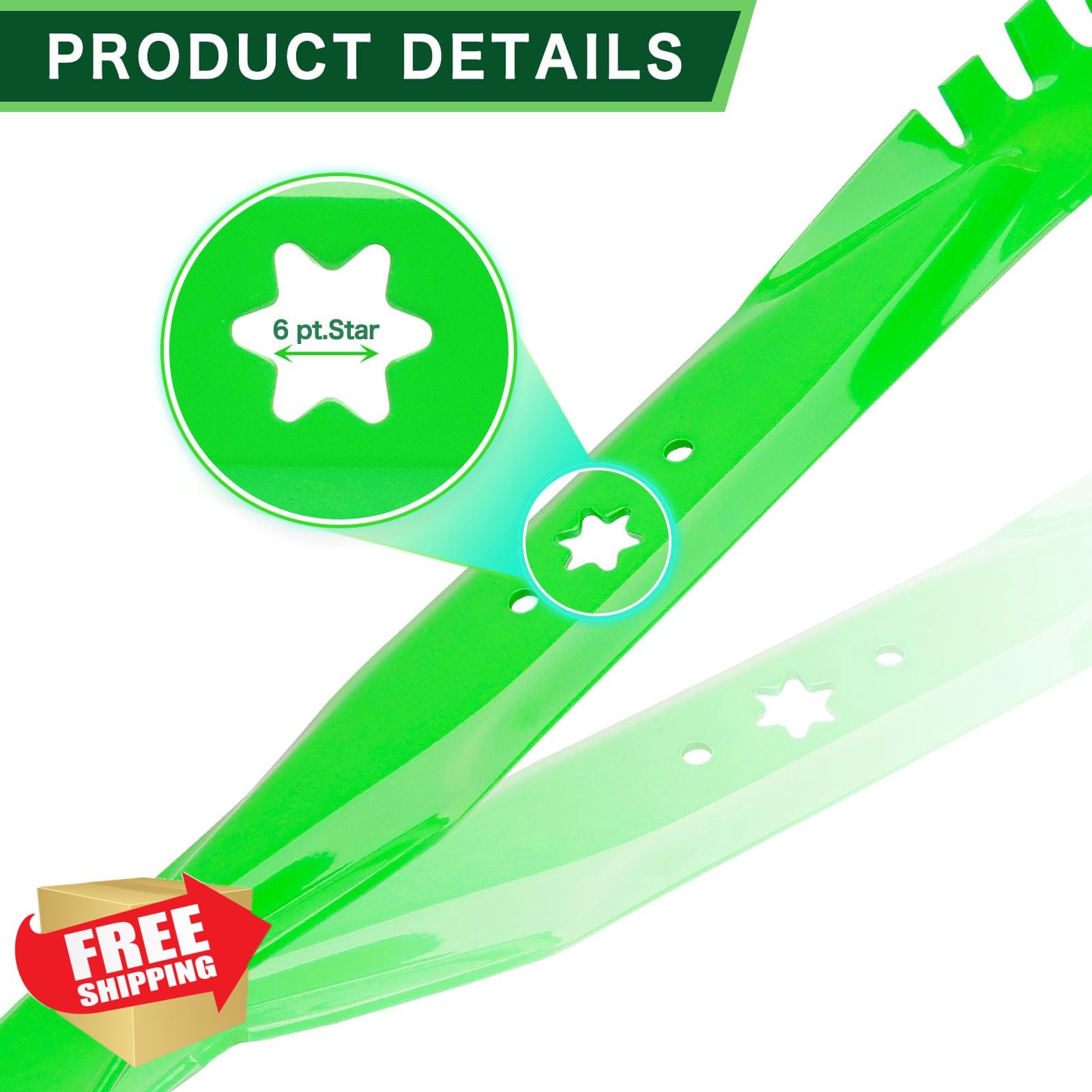 4PC 42" Mulching Mower Blades for Troy Bilt Cub Cadet LT42