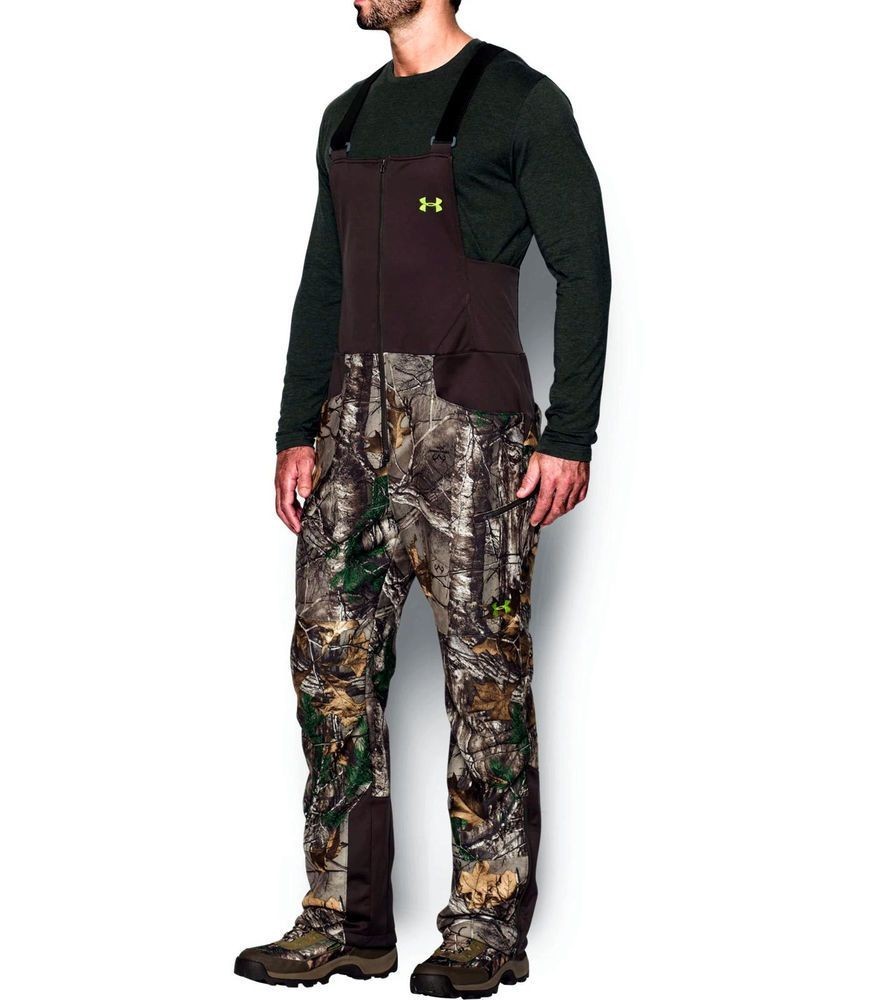 Mens Under Armour Storm 1 Stealth Fleece Realtree Xtra Camo Bibs Large