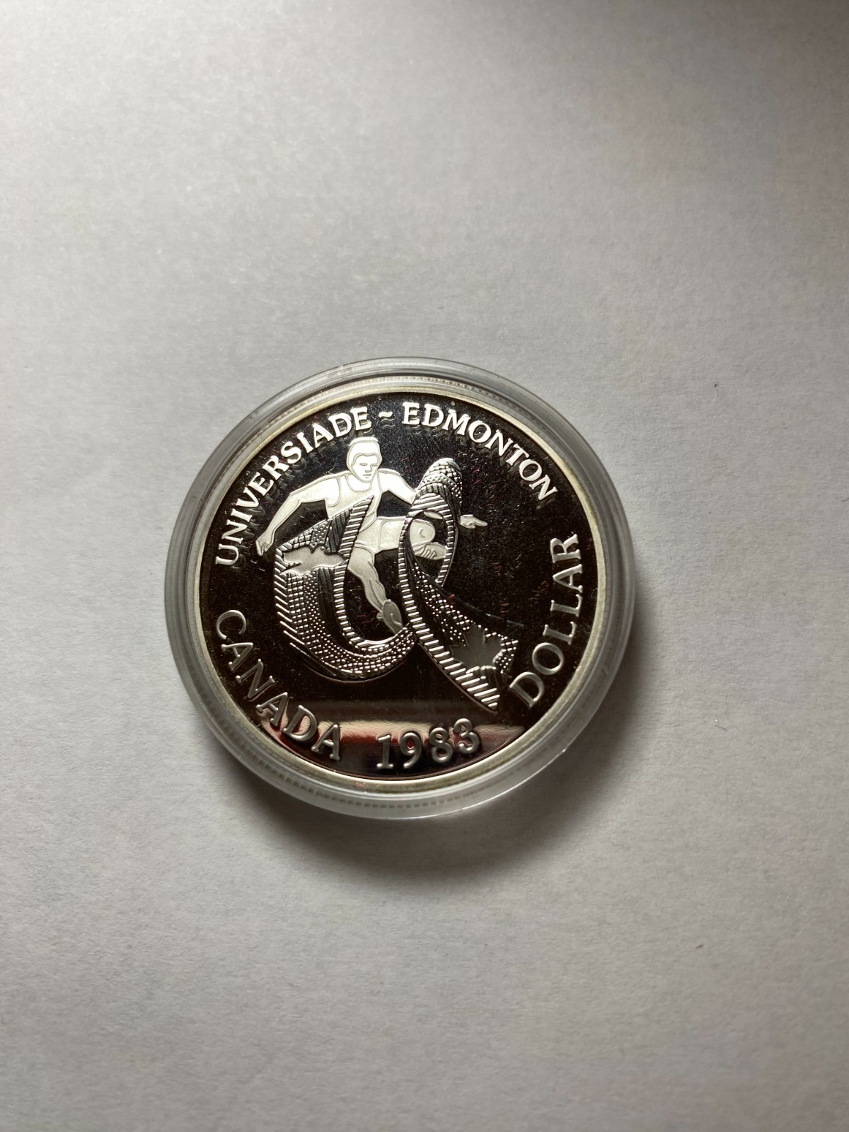 1983 Canada Silver Dollar Proof Royal Canadian Mint Universiade Edmonton Coin BU