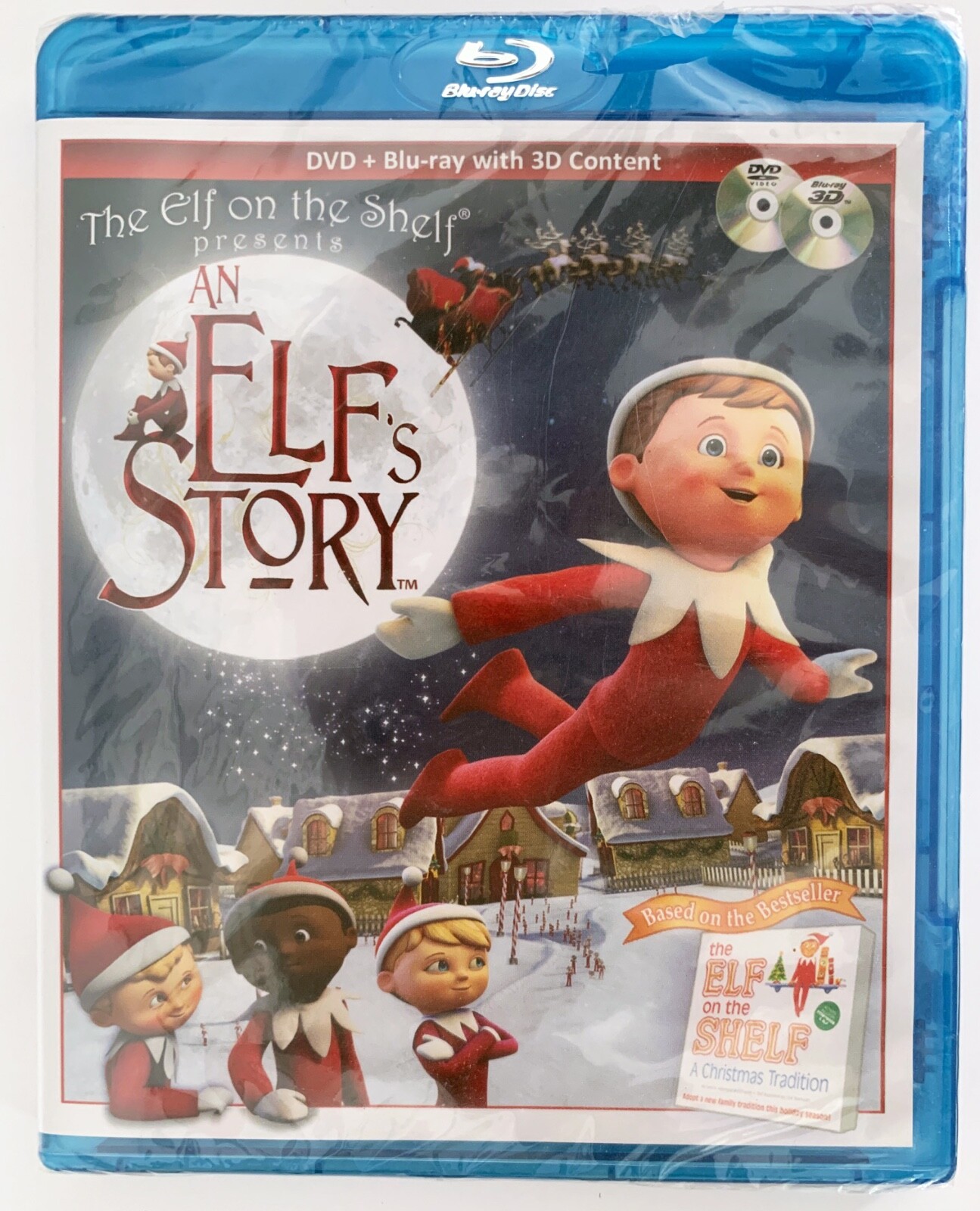 An Elf's Story (DVD/Blu-ray Disc, 2011, w/ 3D Content) The Elf On  The Shelf NEW