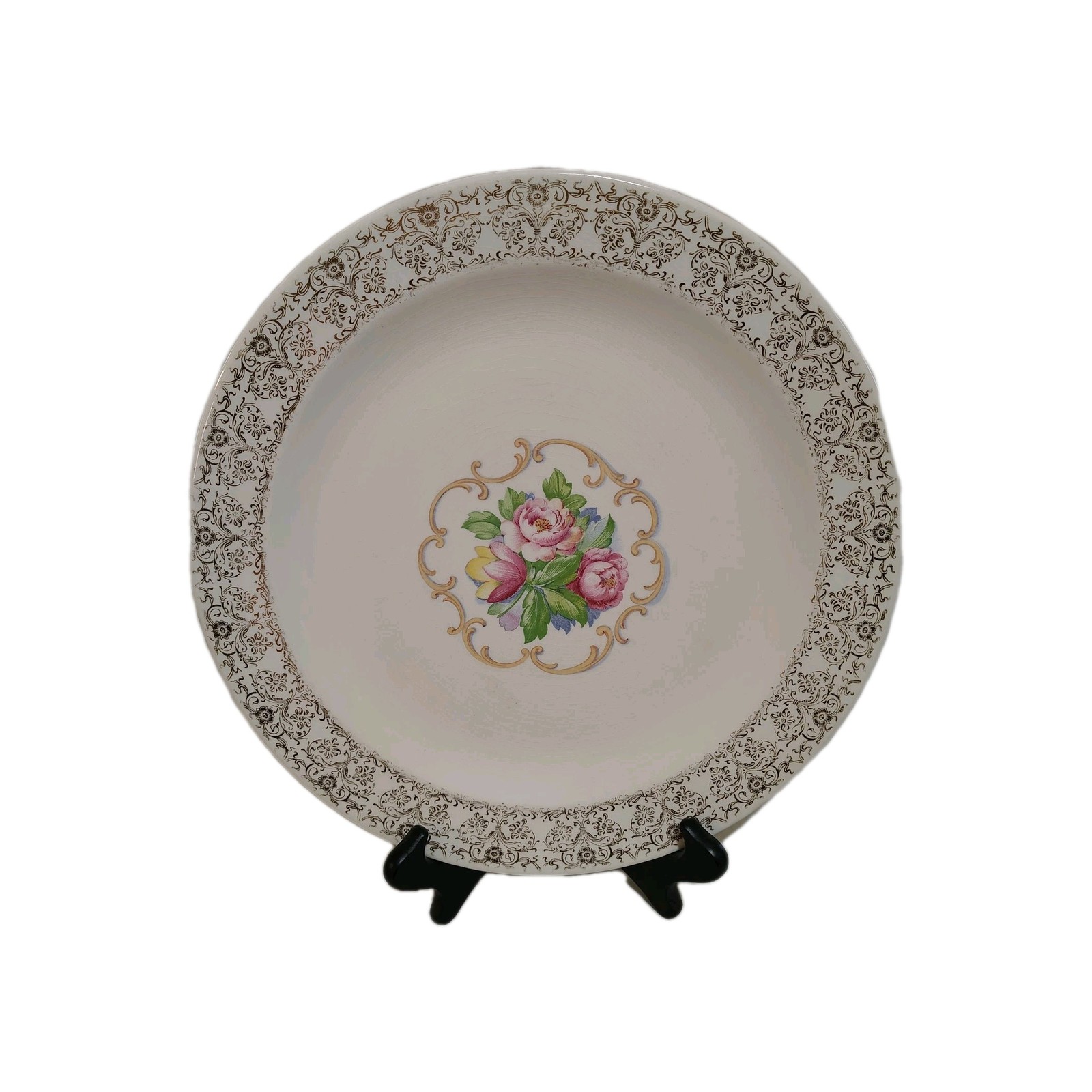 Royal China Inc Warranted 22K Gold Park Lane Dalton Serving Tray/Plate 12.25" W