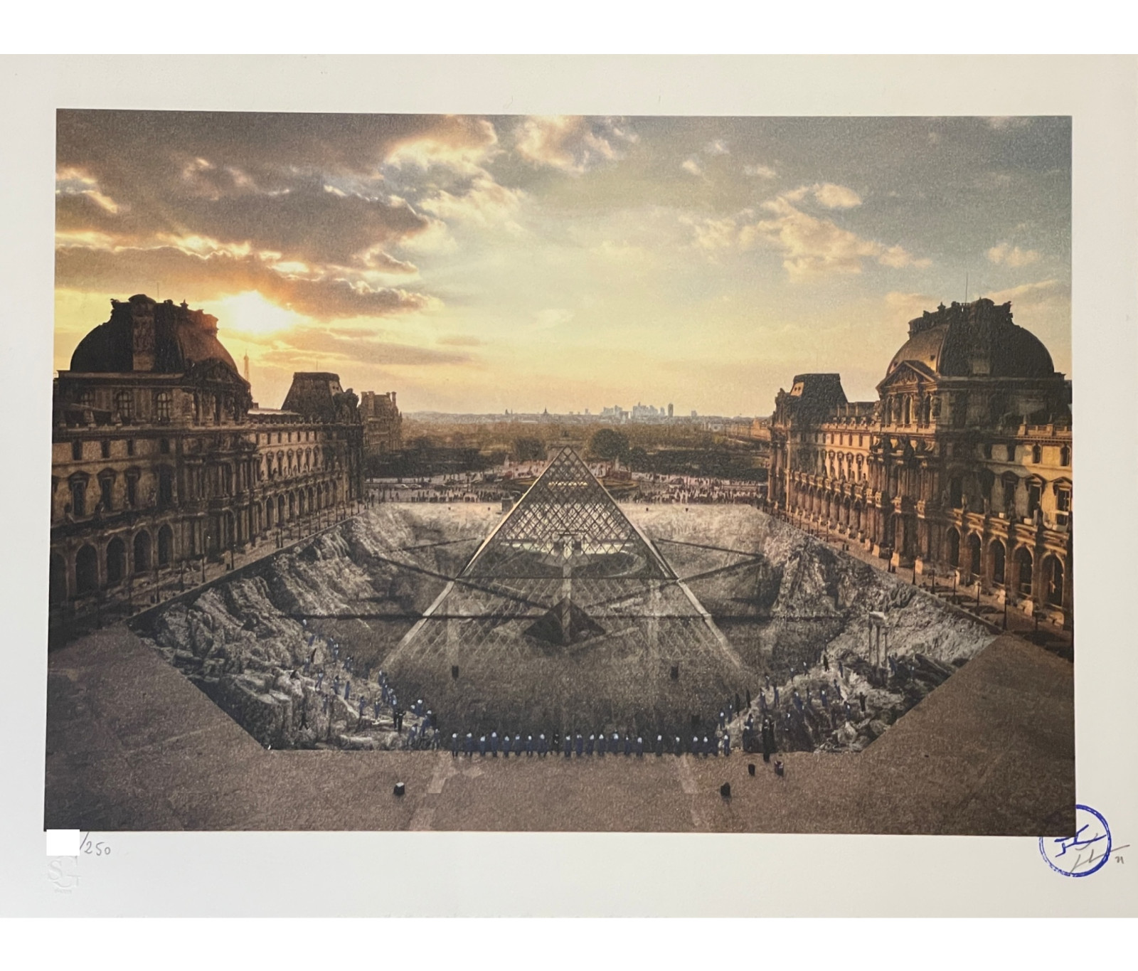 JR  Louvre Paris 29 Mars 2019 18H08 Print  Signed /250 6:08PM