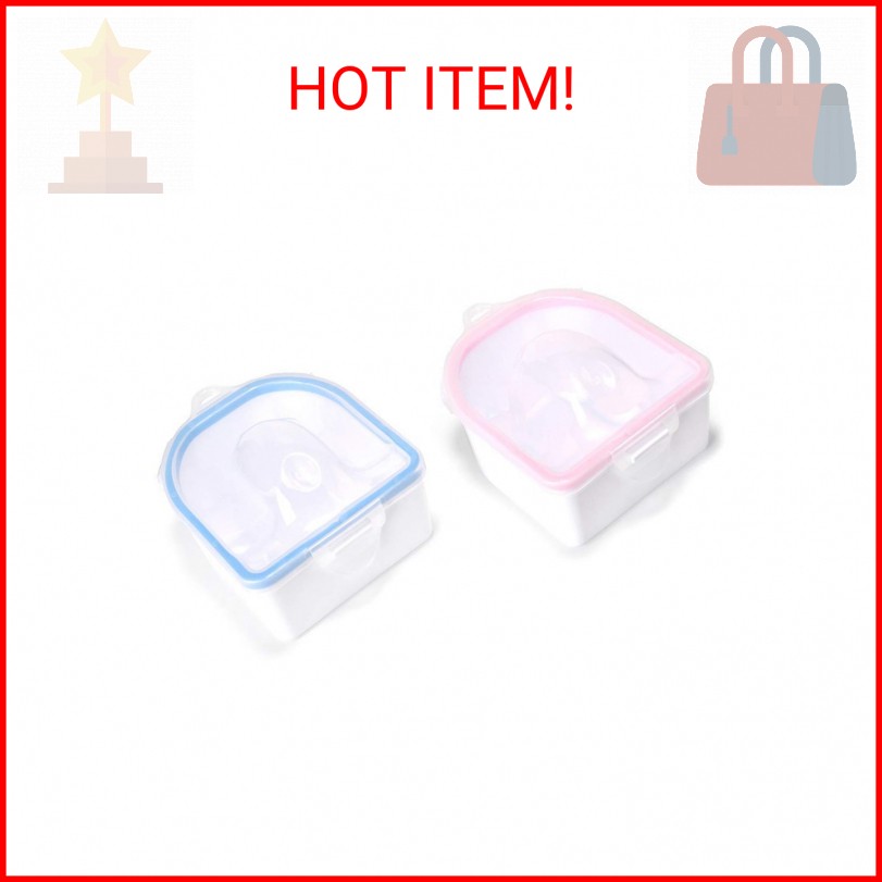 Rolabling 2 PCS Nail Soaking Bowl Nail Soak Off Bowl Acrylic Nail Remover Tool A