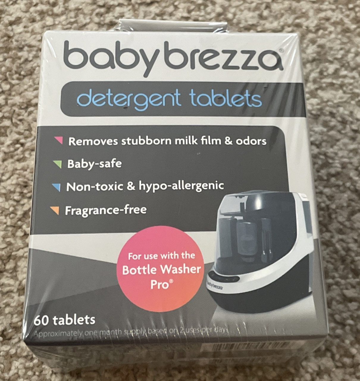 Baby Brezza Detergent Tablets Baby Brezza Bottle Washer Pro- 2 boxes of 60