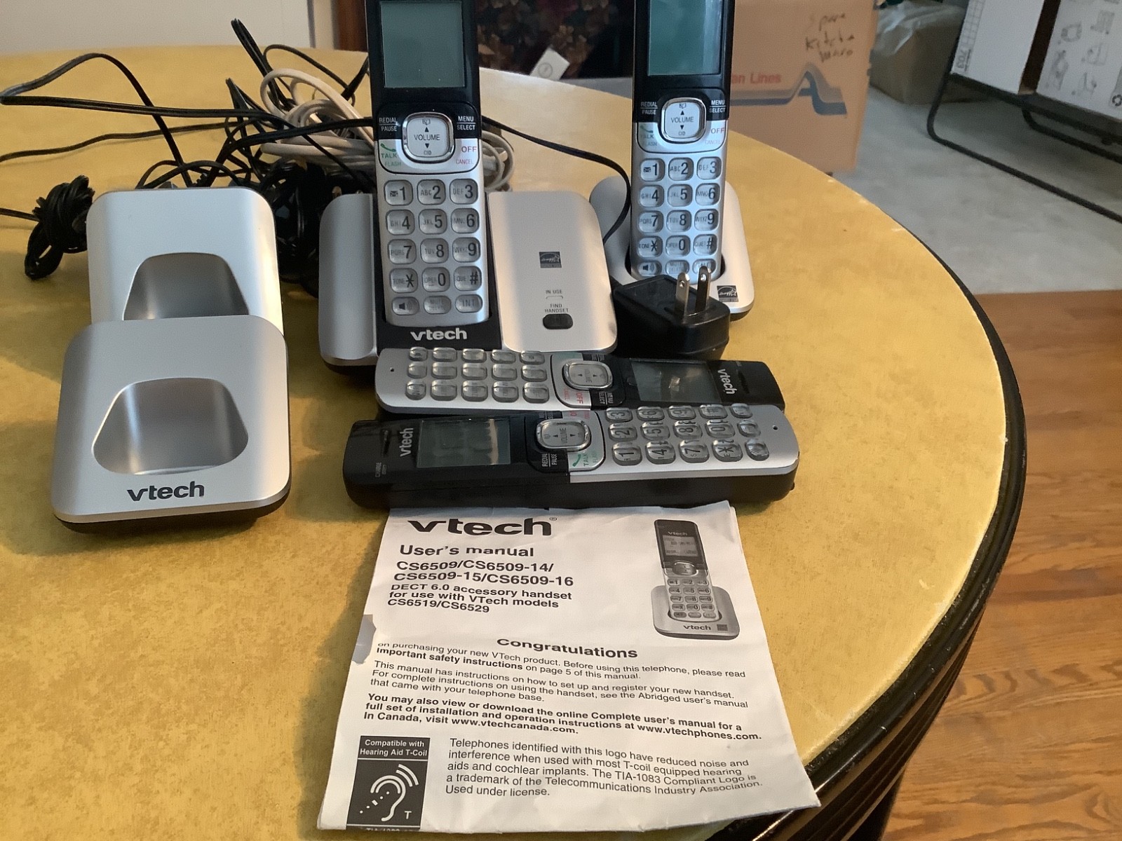 VTech DECT 6.0 Cordless Phone with 4 handsets