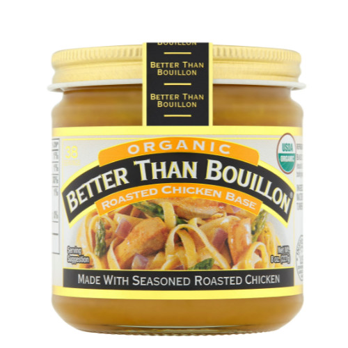Better Than Bouillon Organic Roasted Chicken Base, Shelf-Stable, 8 oz Jar