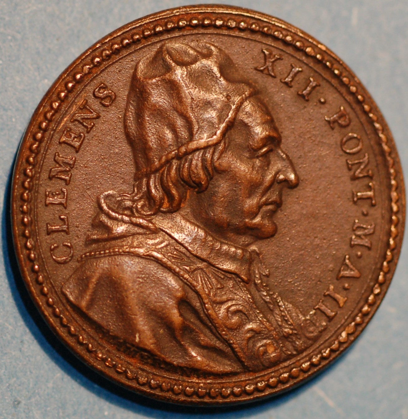 Vatican Medal Clemens XII Bronze Dominus et Magister