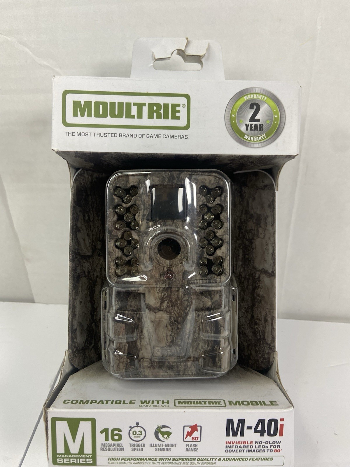Moultrie M-40i Trail Camera 16MP No Glow Infrared Hunting Game Camera M Series