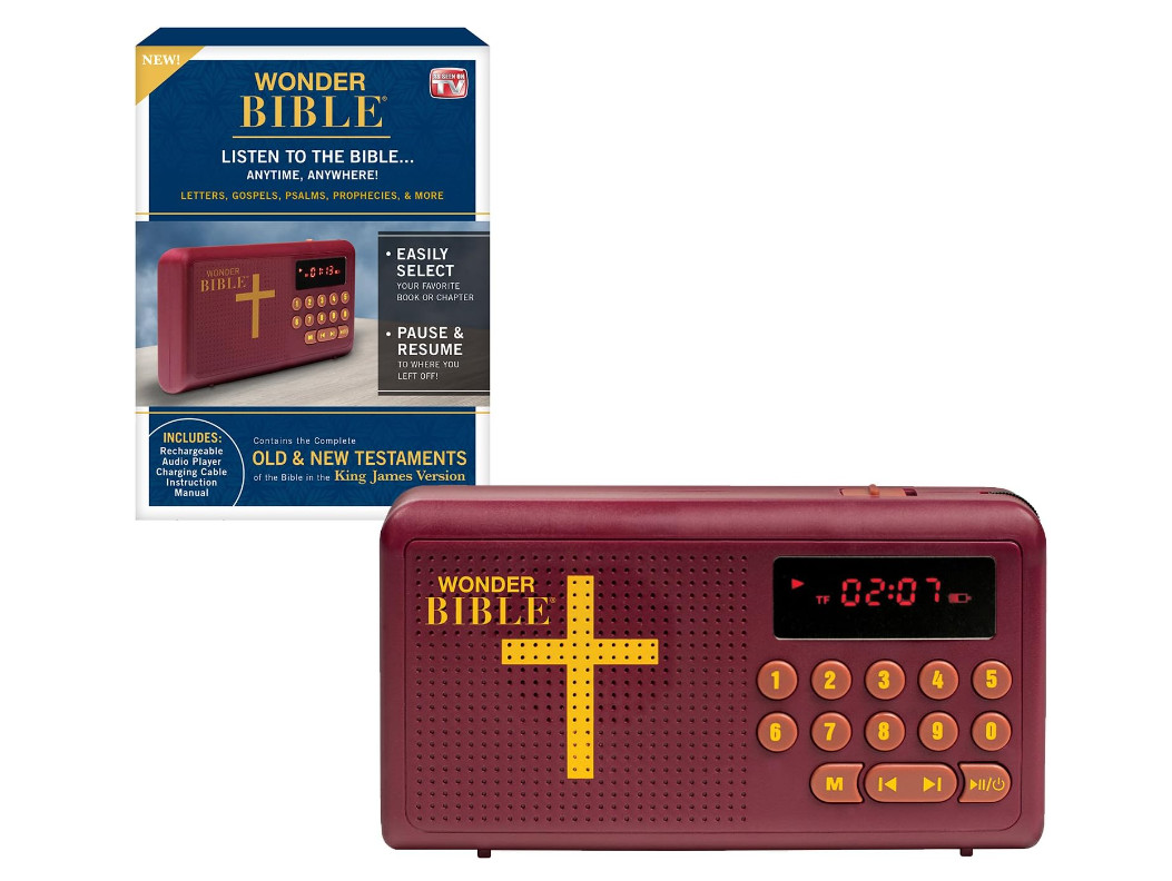 Wonder Bible KJV Talking Audio Bible Player King James Version - Free Shipping