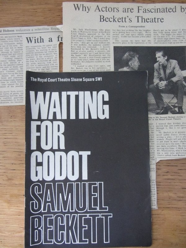 ALFRED LYNCH NICOLE WILLIAMSON   1964 Waiting for Godot ROYAL COURT+clippings
