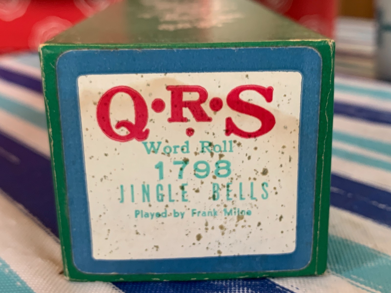 Vintage Q-R-S Player Piano Roll 1798 Jingle Bells