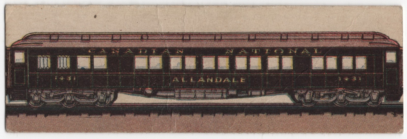 1920 CNR International Limited Famous Trains Card V48 Lowney's Chocolate #13