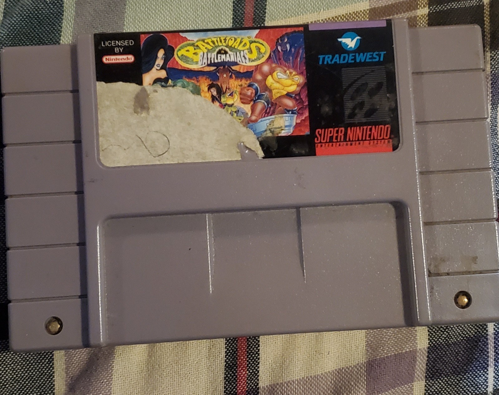 Battletoads in Battlemaniacs (Super Nintendo SNES 1993) Authentic Cartridge Only