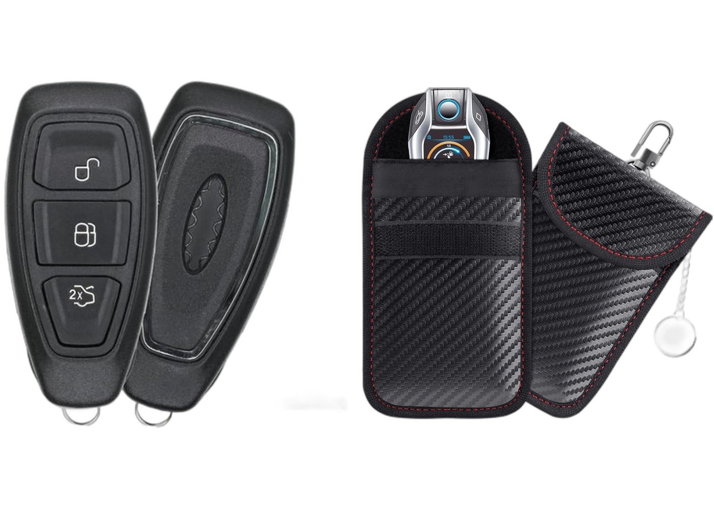 Smart Key Fob 2013-2018 Ford C-Max FCC:KR55WK48801 MPN:164-R8048 w/Case