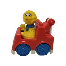 Vintage Tyco 1993 Sesame Street Big Bird Figure Red Car Tow Truck