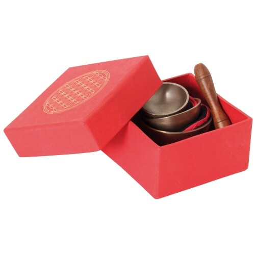 Mini Singing Bowls 3-Piece Set In Gift Box