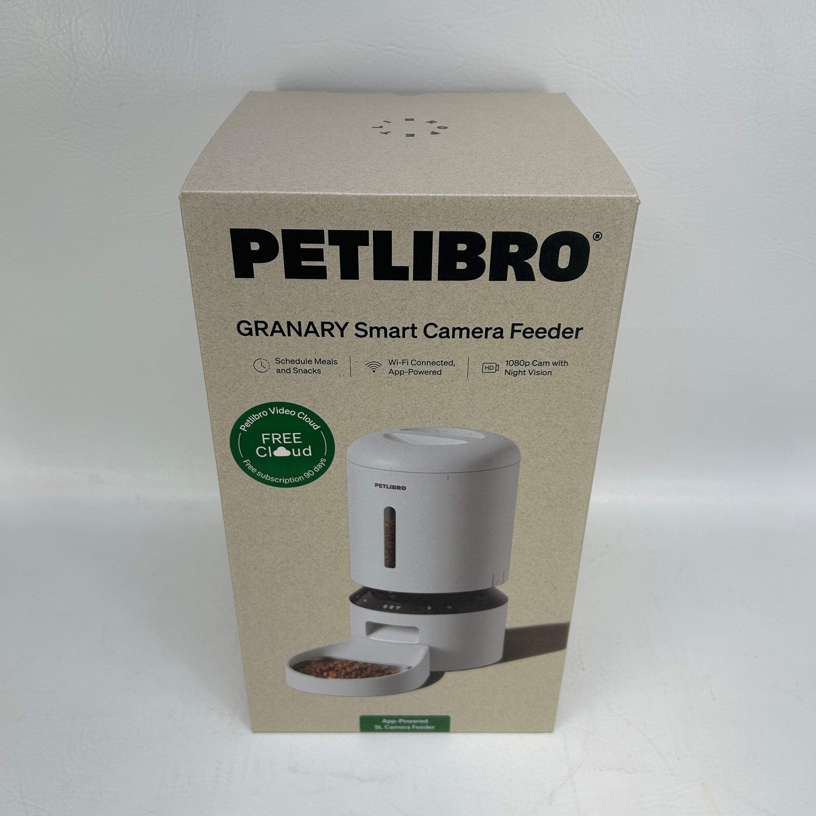 New Granary Smart Camera Feeder 5L WiFi 1080p HD Video Auto Pet Feeder PLAF203