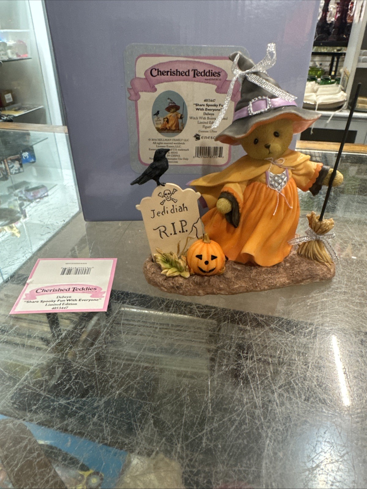 Cherished Teddies Delwyn 4053447 Spooky Fun Share Lights Up Toy NIB Signed