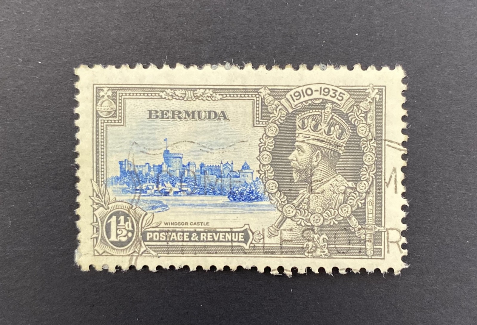 Bermuda 1935 25th Anniversary Accession King G V   1½d  Used