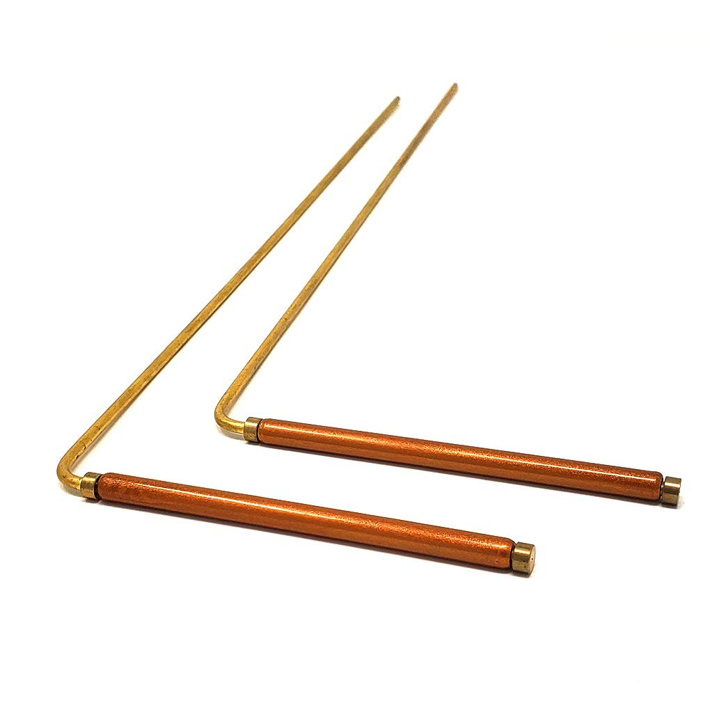 Copper & Brass Dowsing Rods for Energy, Ghost Hunting, Water Divining, Gold F...