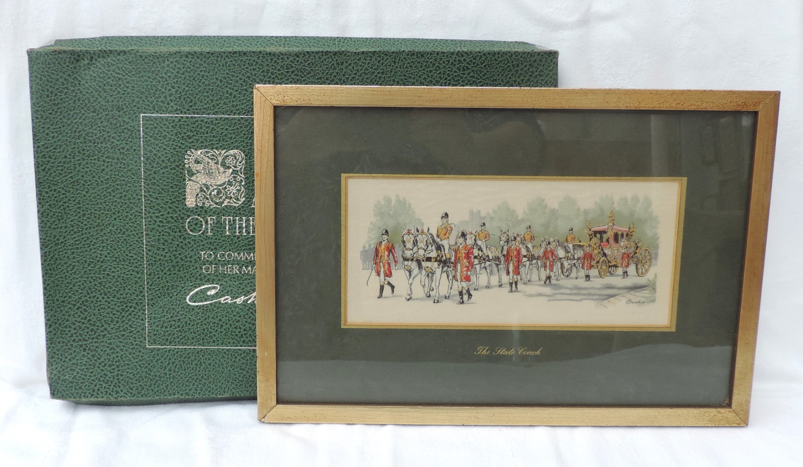 Cash's of Coventry woven silk picture - The State Coach
