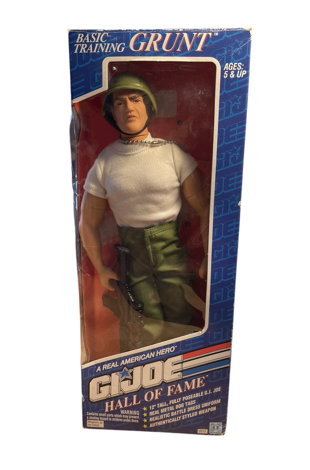 1992 Hasbro GI JOE Hall Of Fame BASIC TRAINING GRUNT 12" Figure NIB