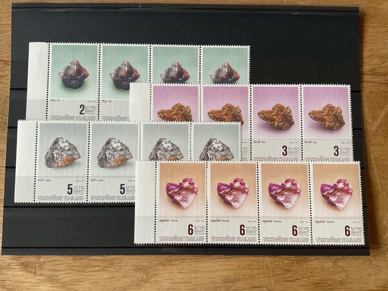 Thailand precious metals mint never hinged  strips of stamps B3185