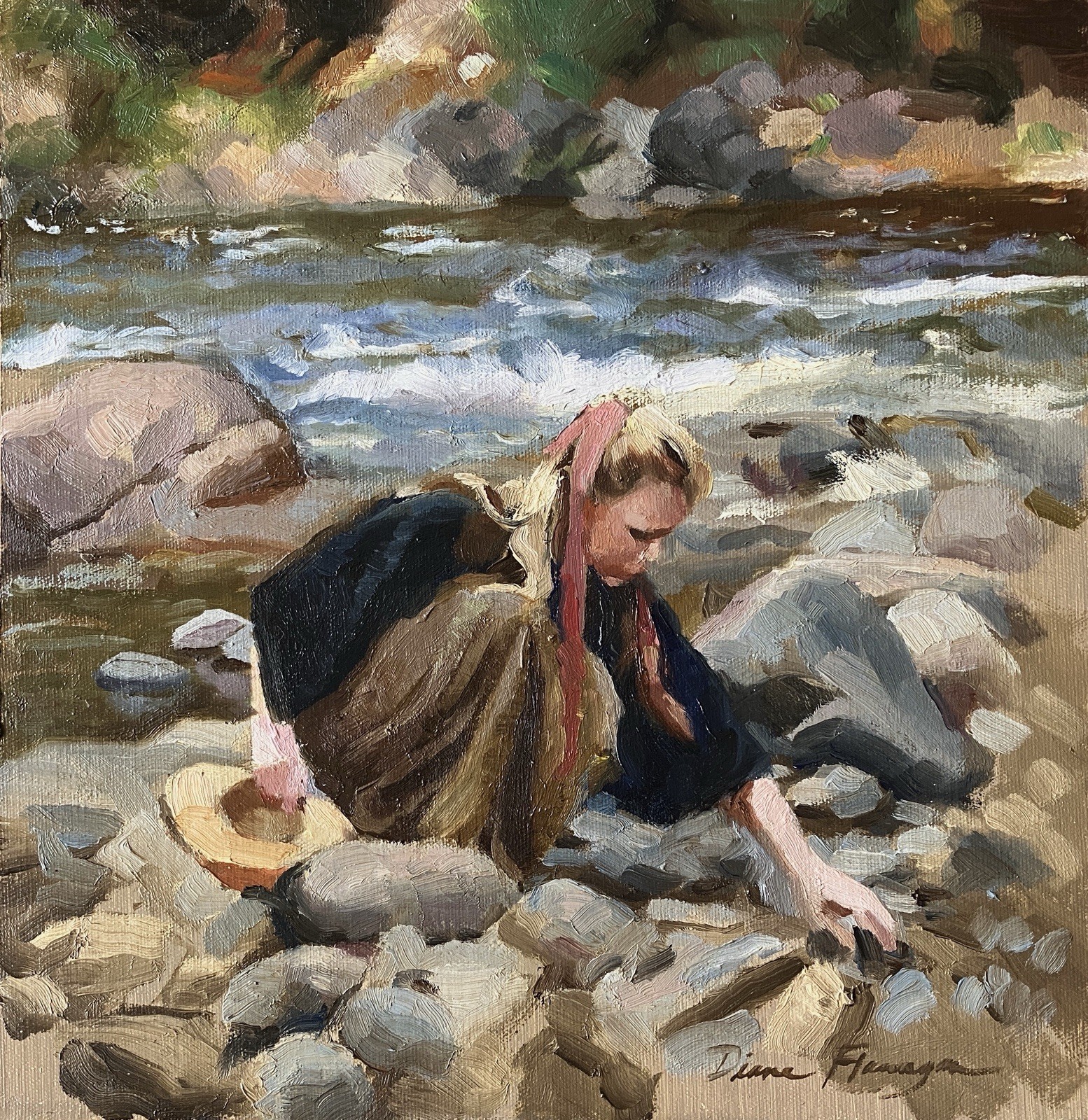 Original Landscape Oil Painting Signed By Artist